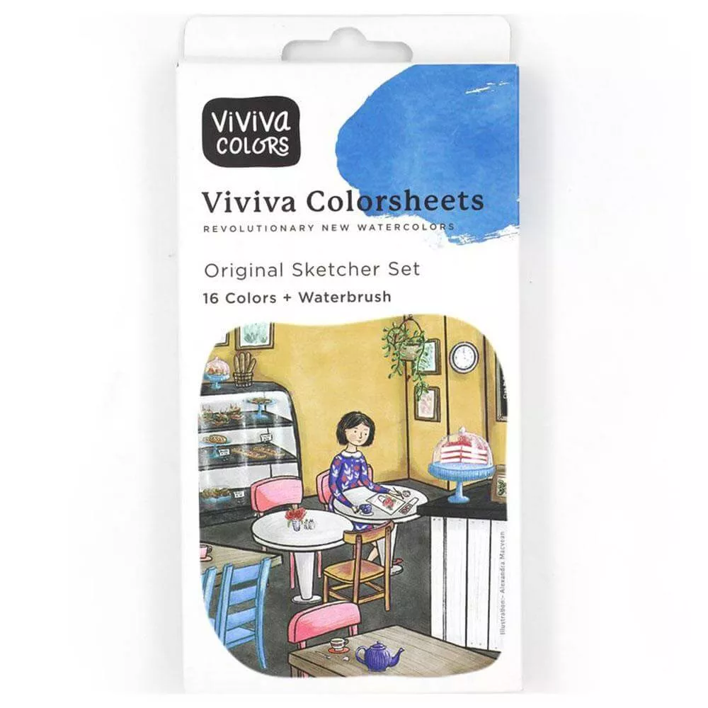 Viviva Watercolour Coloursheets Original Sketcher Set